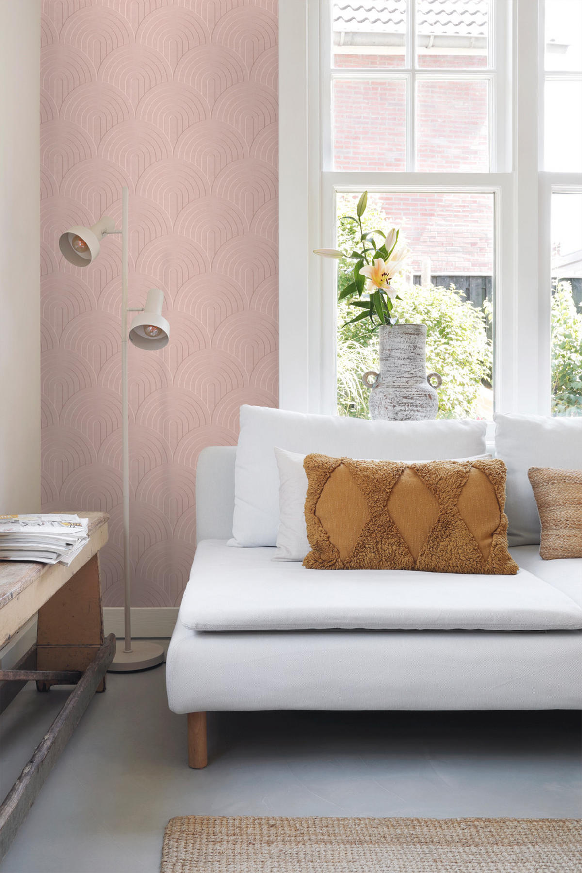 TAPETE 3D Muster 53 cm x 10.05 m - Pink, Papier (53/1000cm) - ESTAhome