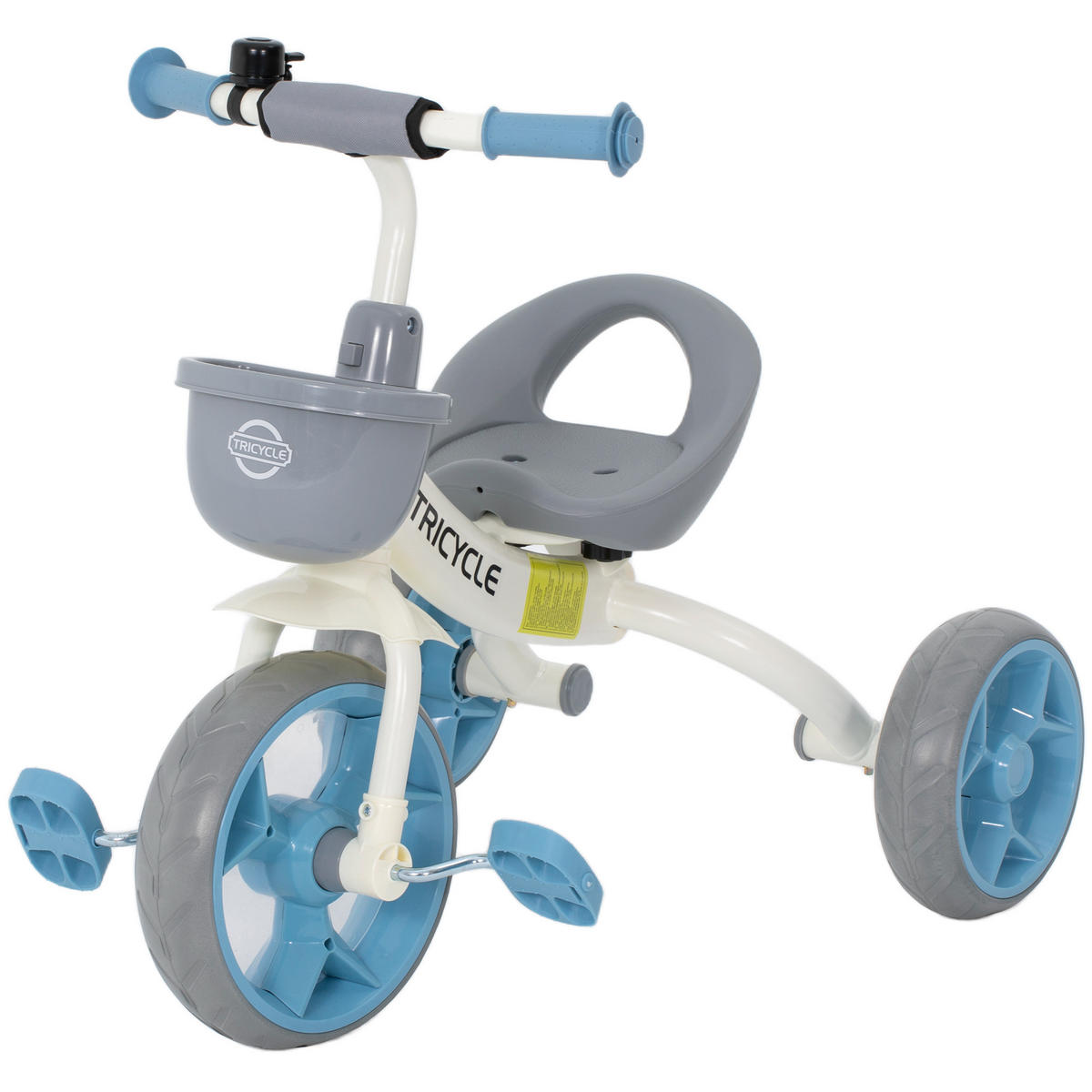 DREIRAD DE-18559 mit Frontkorb Blau - Blau, Metall (72/52/61cm) - ComfortXL
