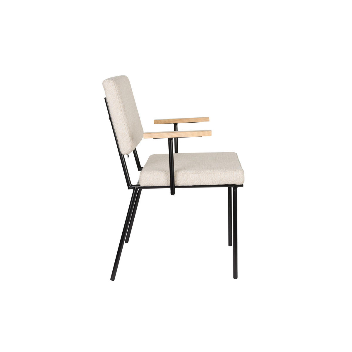ESSZIMMERSTUHL Fellow Creme/ Weiß - 2 er Set - Creme/Grau, Kunststoff (57.5/85/60cm) - Zuiver
