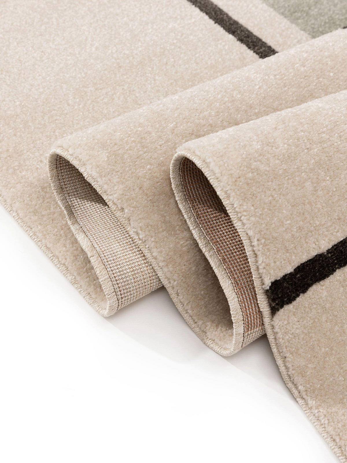 TEPPICH Ida Cream/Anthrazit 160x230 cm - Creme, Textil (160/230cm) - benuta Pop