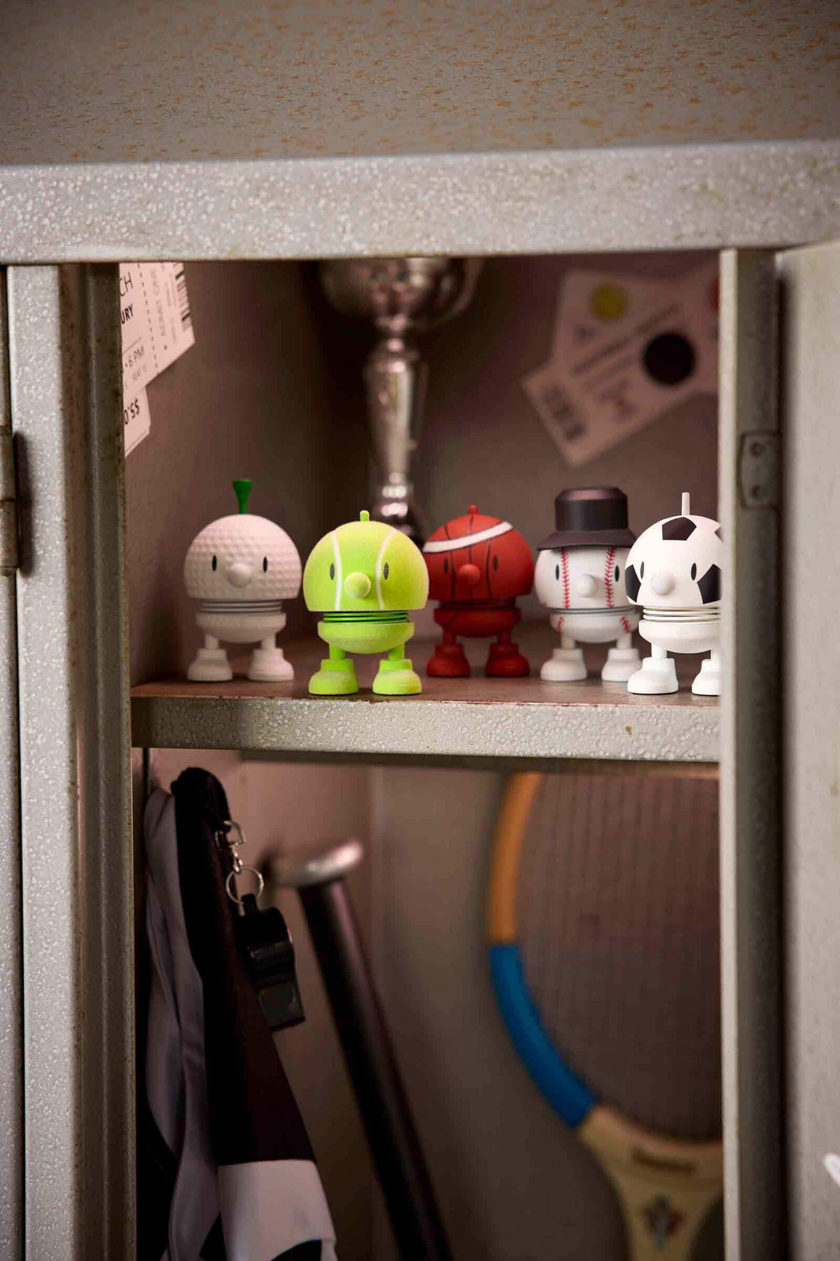 DEKOFIGUR Bumble S Tennis gelb 7,6 cm - Gelb, Kunststoff (5.8/7.6/4.5cm) - Hoptimist