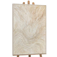 GEMÄLDE Baumstrom Schattenfugenrahmen Beige 140x100 cm - Beige, Holz (140/100cm) - YS-art gallery