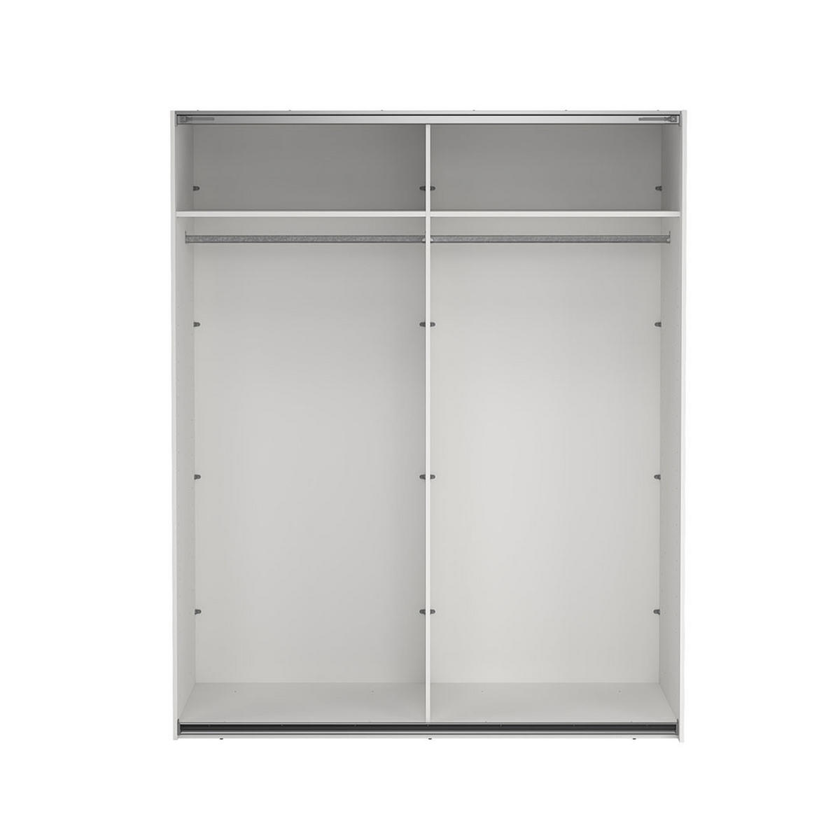 SCHIEBETÜRENSCHRANK, Como, Weiß, Holzwerkstoff, 179 x 67 x 221 cm - Weiß, Holzwerkstoff (179/221/67cm) - ebuy24
