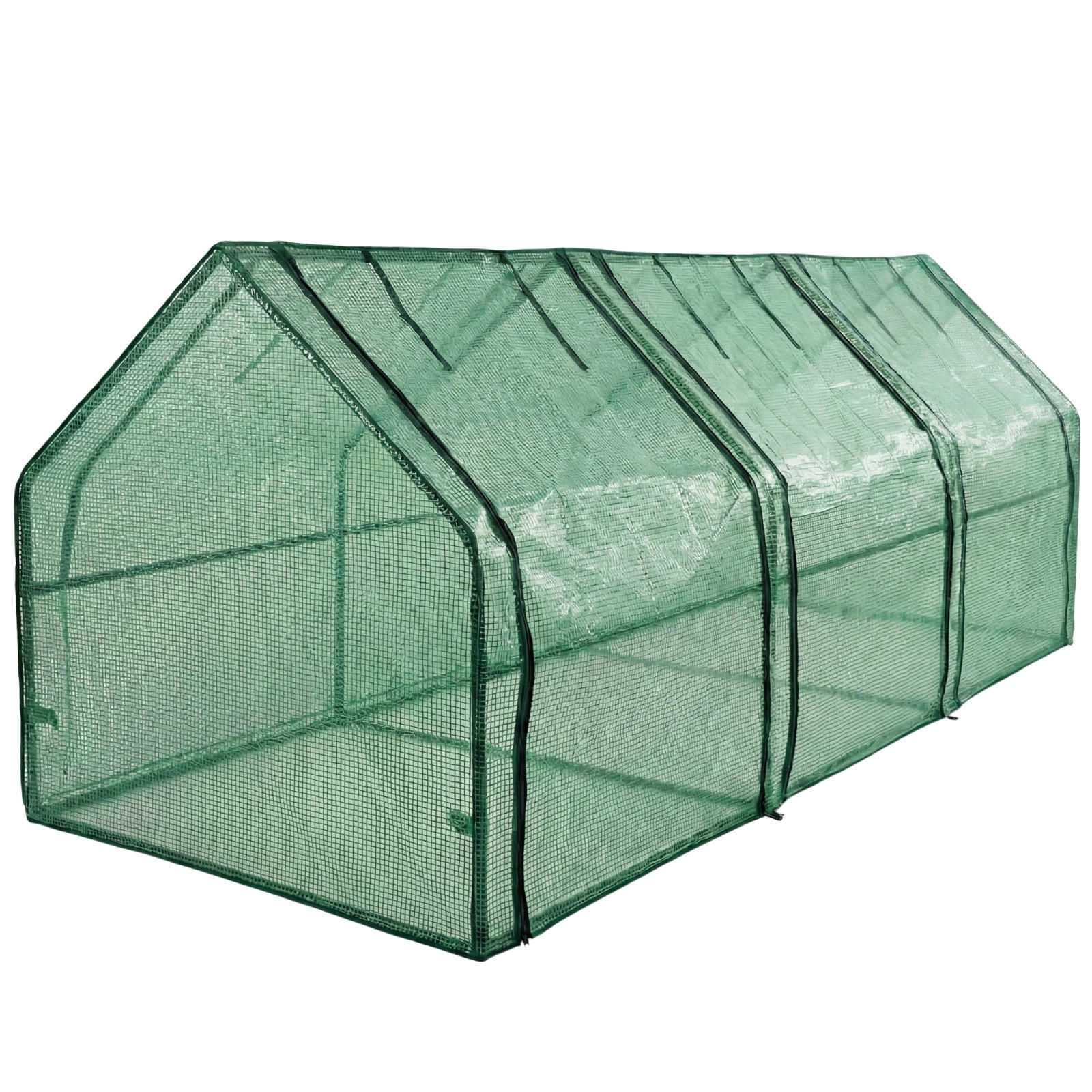 FOLIENGEWÄCHSHAUS 270 x 90 x 90 cm - Grün, Kunststoff (90/90/270cm) - EDENIA
