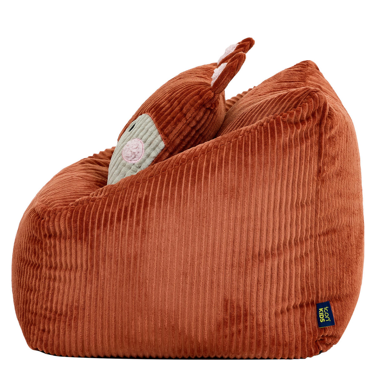 KINDERSITZSACK Natalia mit Animalkissen - Orange, Textil (55/50/55cm) - icon