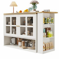 STEHTISCH 138-204x39x102.5cm Weiß mit verstellbaren Trennwänden & Drehfunktion - Weiß, Holzwerkstoff (204/102.5/39cm) - Modfu