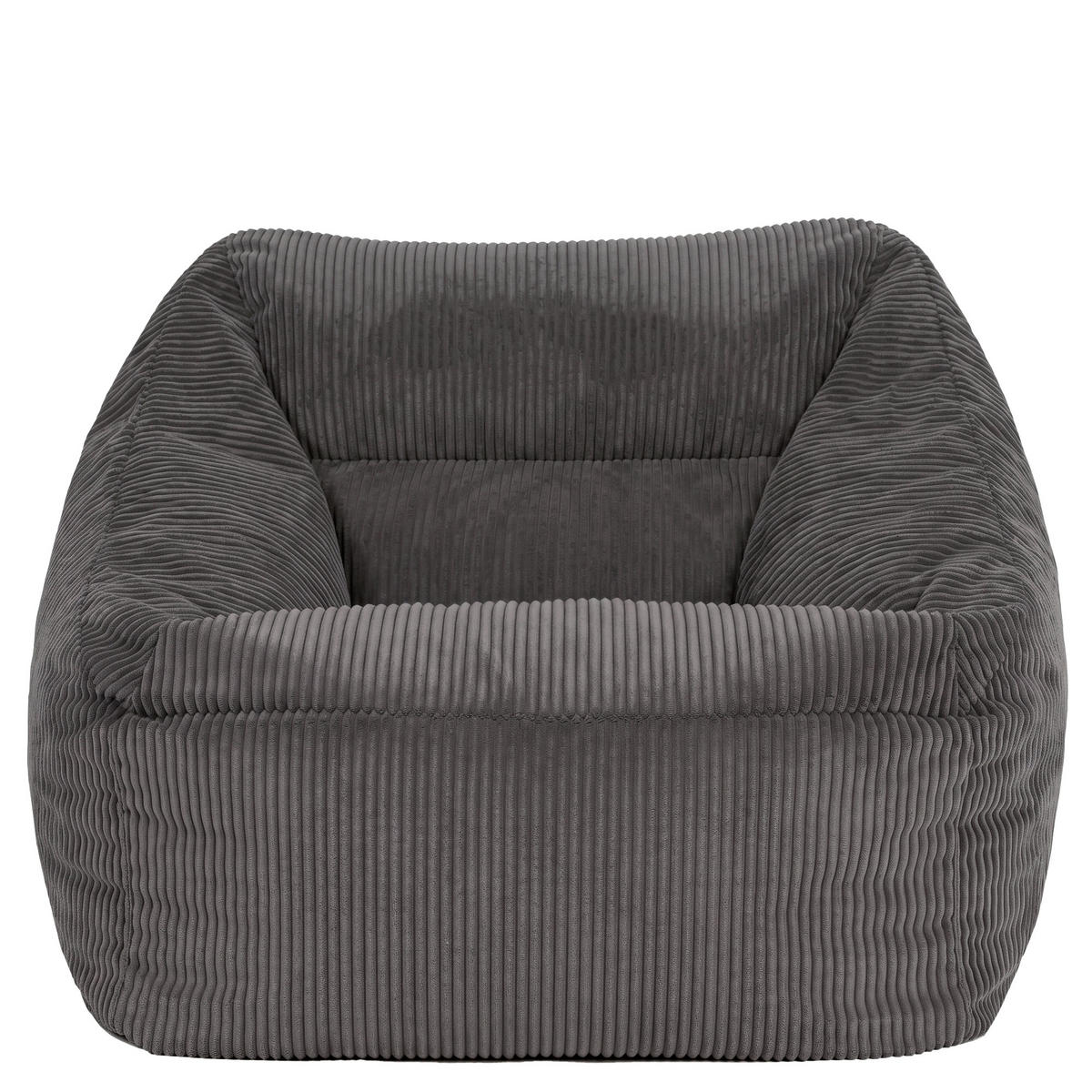 SITZSACK Cord Sessel Natalia - Grau, Textil (97/73/84cm) - icon