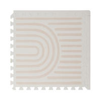 SPIELMATTE Linear Linen creme 120x180 - Weiß, Kunststoff (120/180cm)