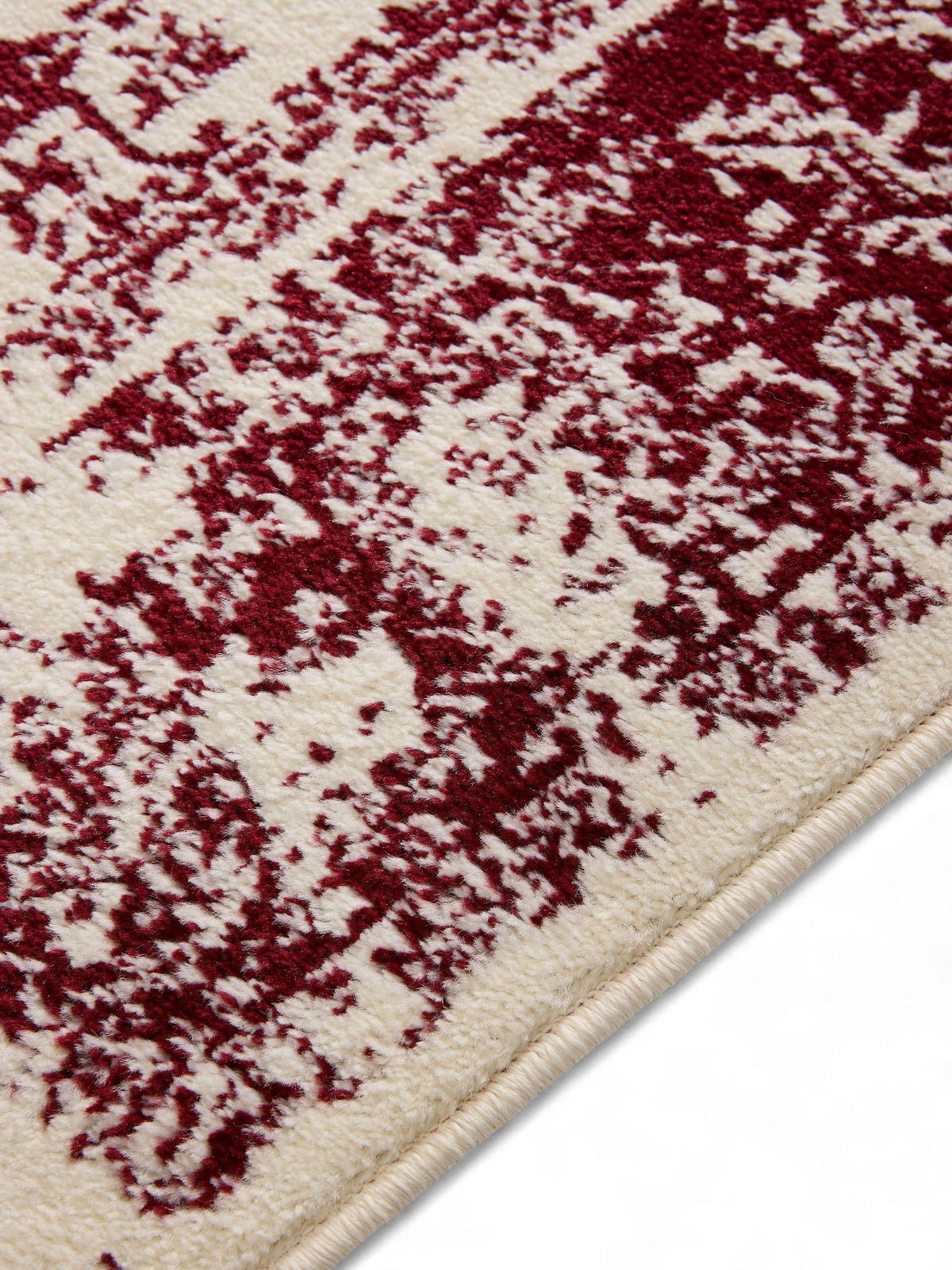 VINTAGE-TEPPICH Suki 300/400 cm - Rot/Creme, Kunststoff (300/400cm) - benuta