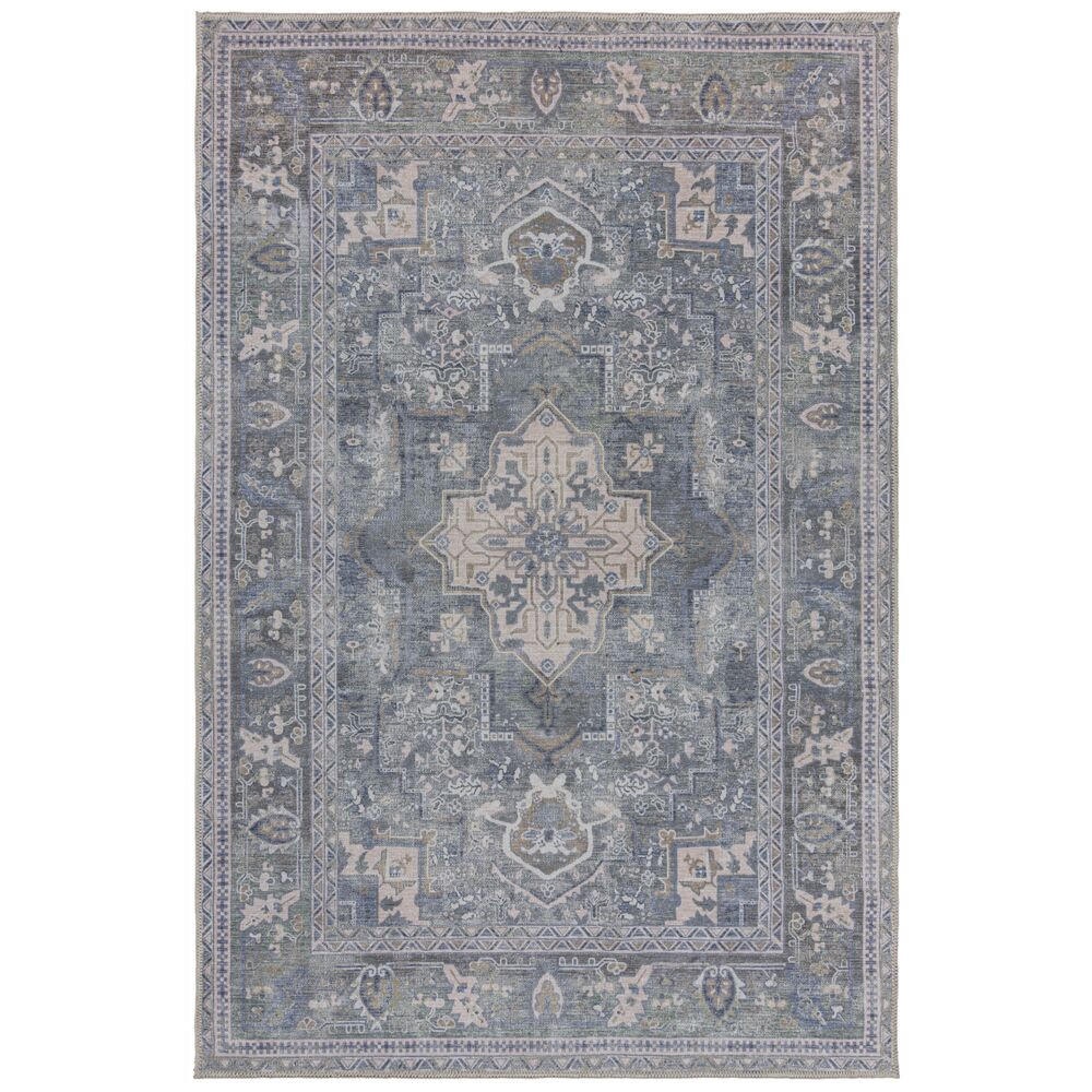 TEPPICH maschinenwaschbar Vintage-Design, recycelt HALD, Türkis 160x230 cm - Türkis, Textil (160/230cm) - KADIMA DESIGN