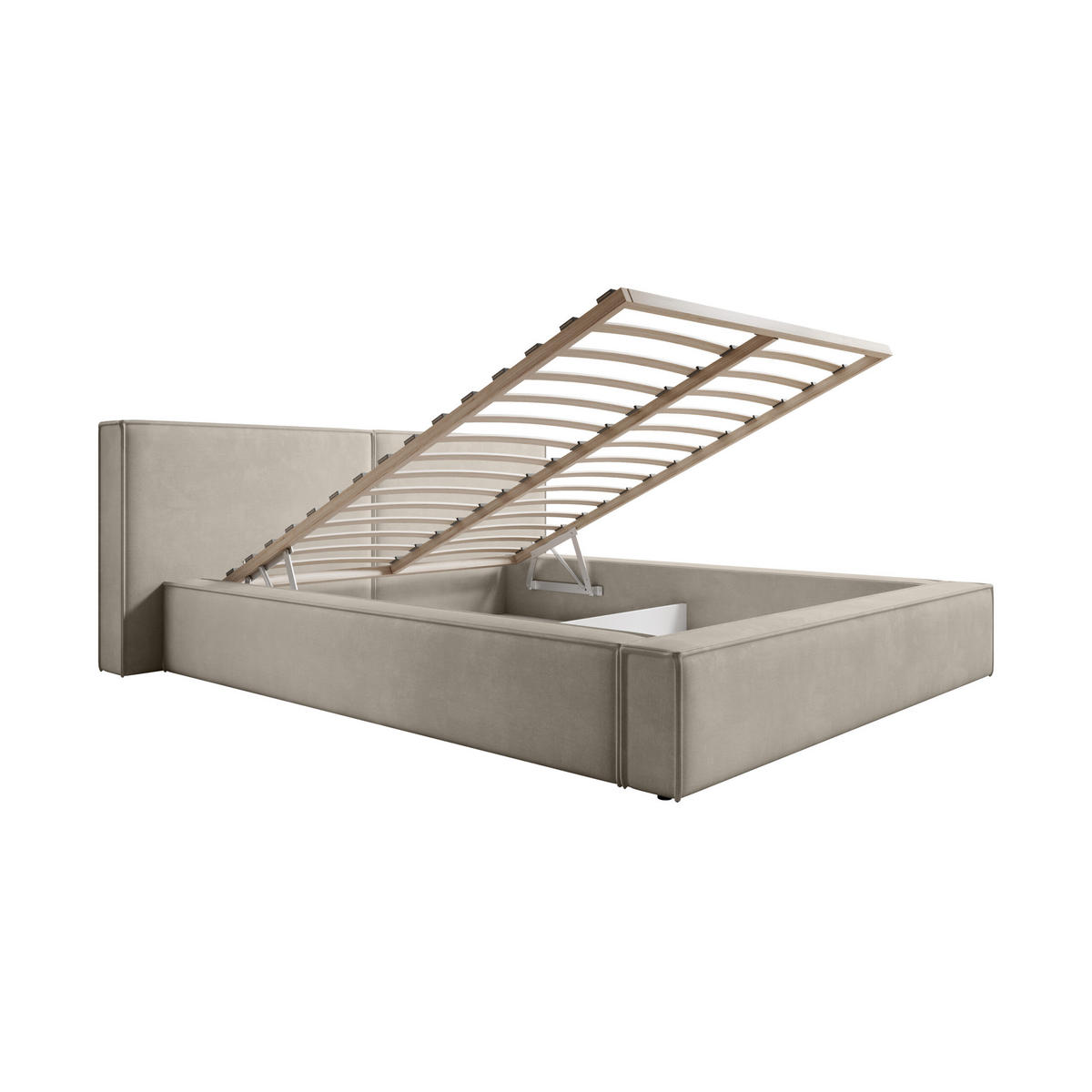 POLSTERBETT Doppelbett Lopra Betkasten 180x200 Hellbeige - Beige, Holz/Textil (180/200cm) - Fedve