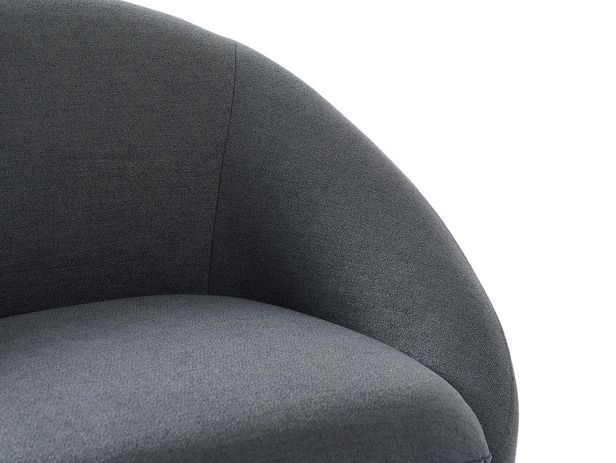 DREHSESSEL - Stoff - Grau - LACARA II - Grau, Textil (88/70/78cm) - Vente-Unique