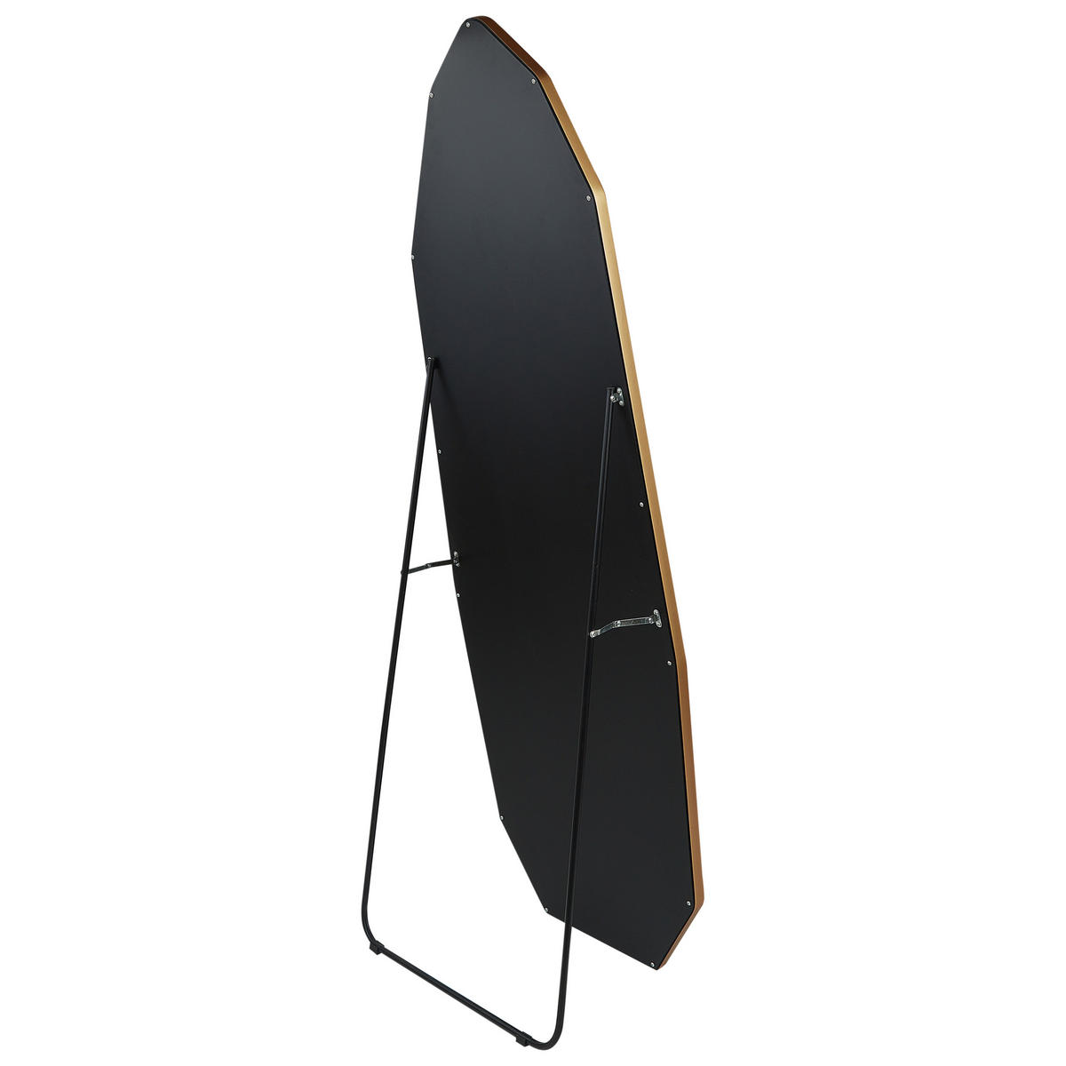 OGLINDĂ PE SUPORT 165 cm metal aurie Tartas - auriu, metal (50/165/36cm) - Beliani