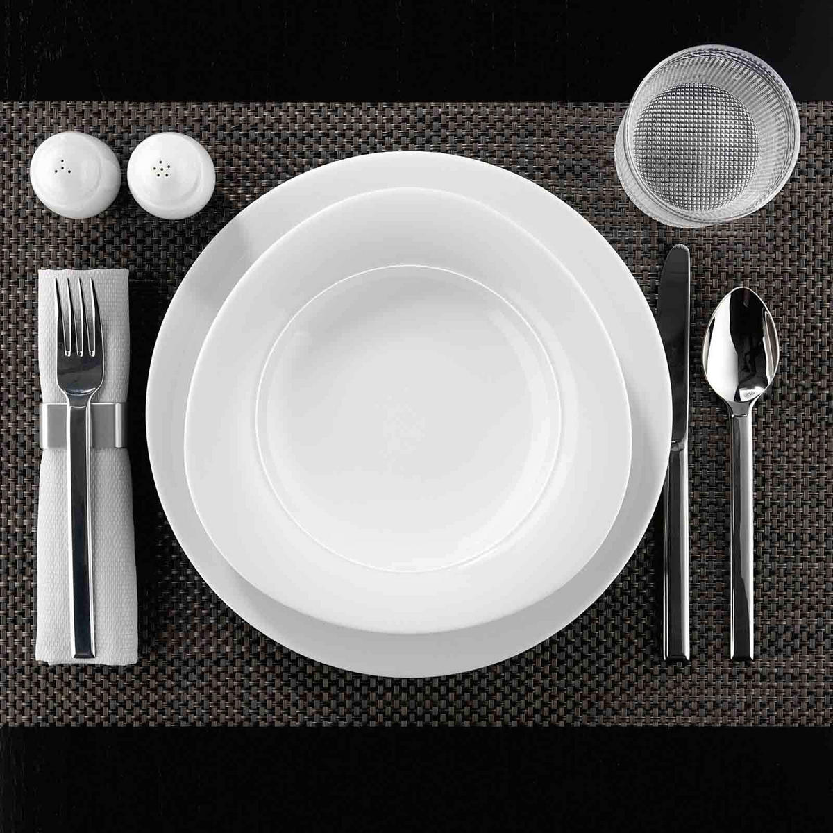 TAFELSERVICE Trio Weiß weiß 12er Set - Weiß, Keramik (32.3/23.5/32.3cm) - Seltmann Weiden