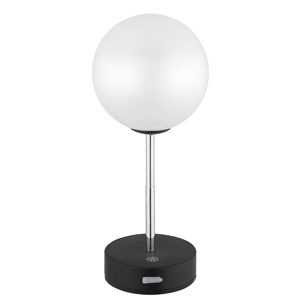 LED TISCHLEUCHTE Edelstahl Schwarz - Schwarz, Metall (12/12/28cm) - Globo Lighting