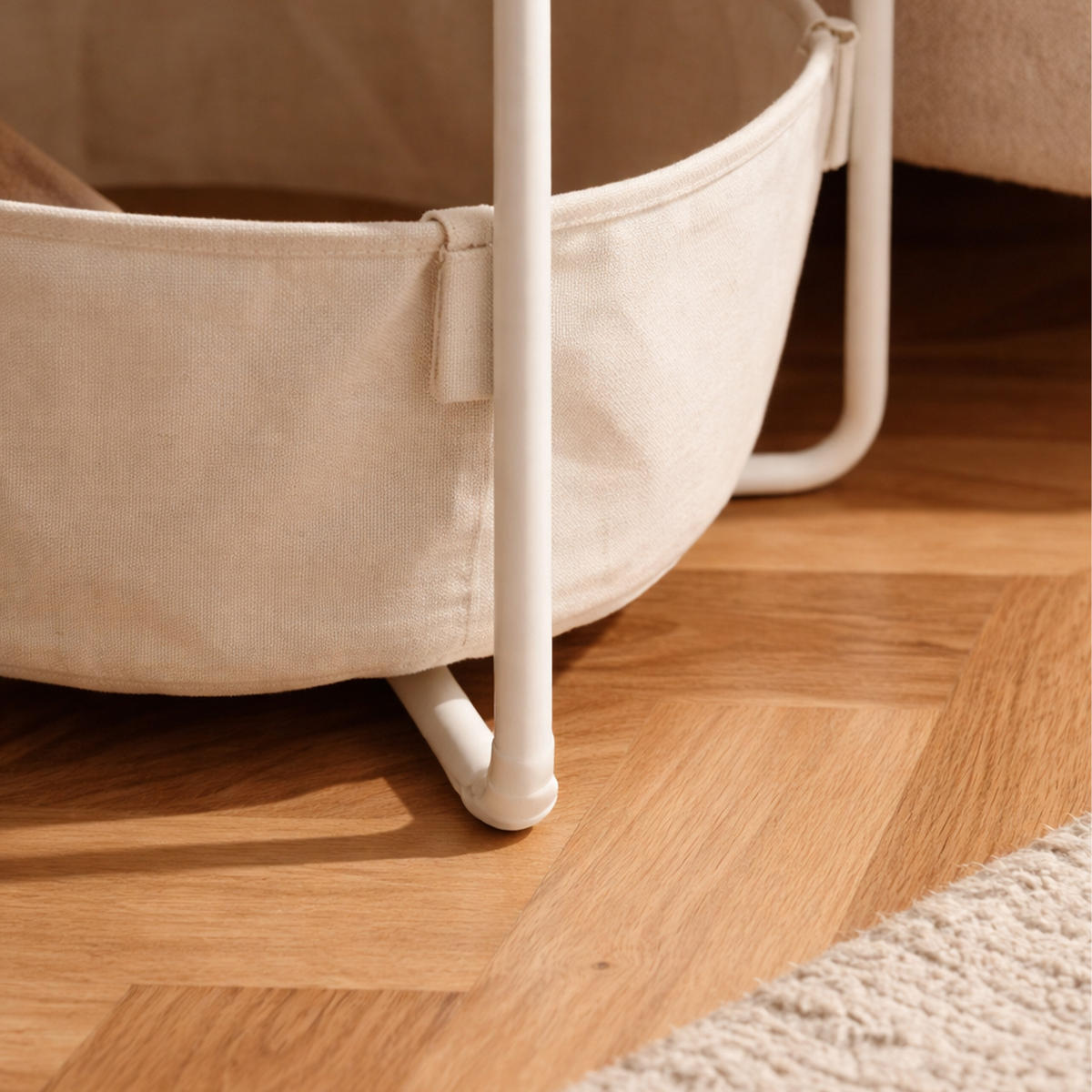 BEISTELLTISCH - Multicolor, Holzwerkstoff/Textil (45/45/50cm) - Relaxdays