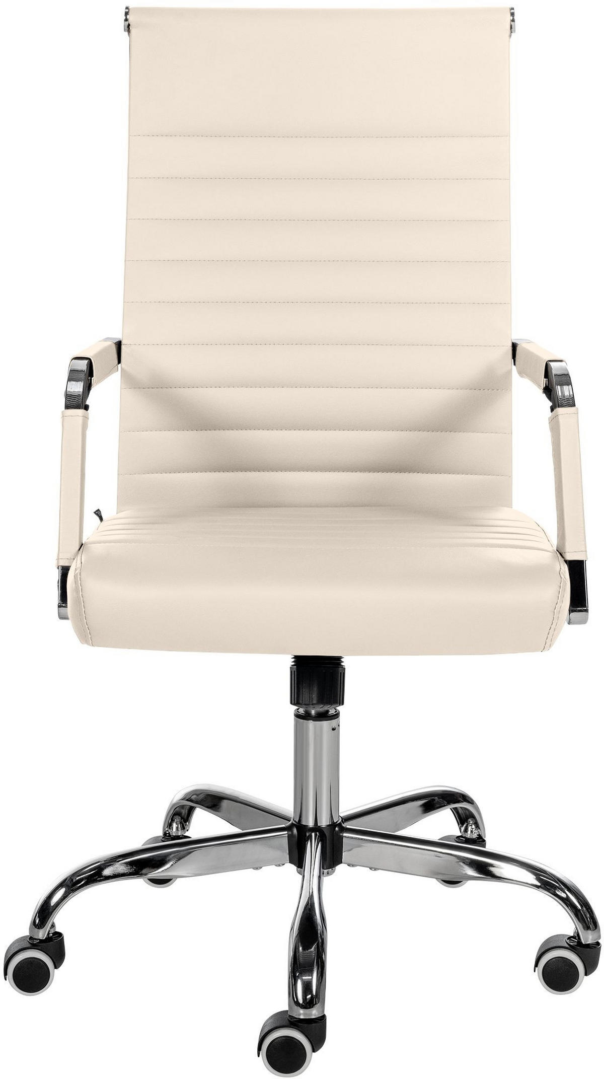 DREHSTUHL Lederlook creme - Creme, Textil/Metall (51/98/63cm) - CLP