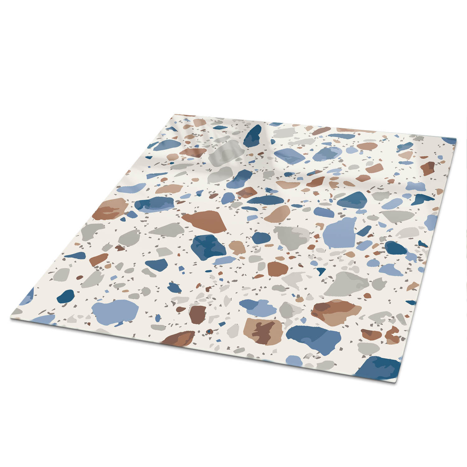 TISCHPLATTE 120x80 cm – Steinmosaik - Beige, Glas (120/80/0.4cm) - Wallfluent