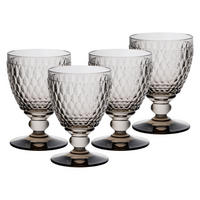 WASSERGLÄSER Boston Coloured Smoke 400 ml 4er Set - Grau, Glas (0.4L) - Villeroy & Boch