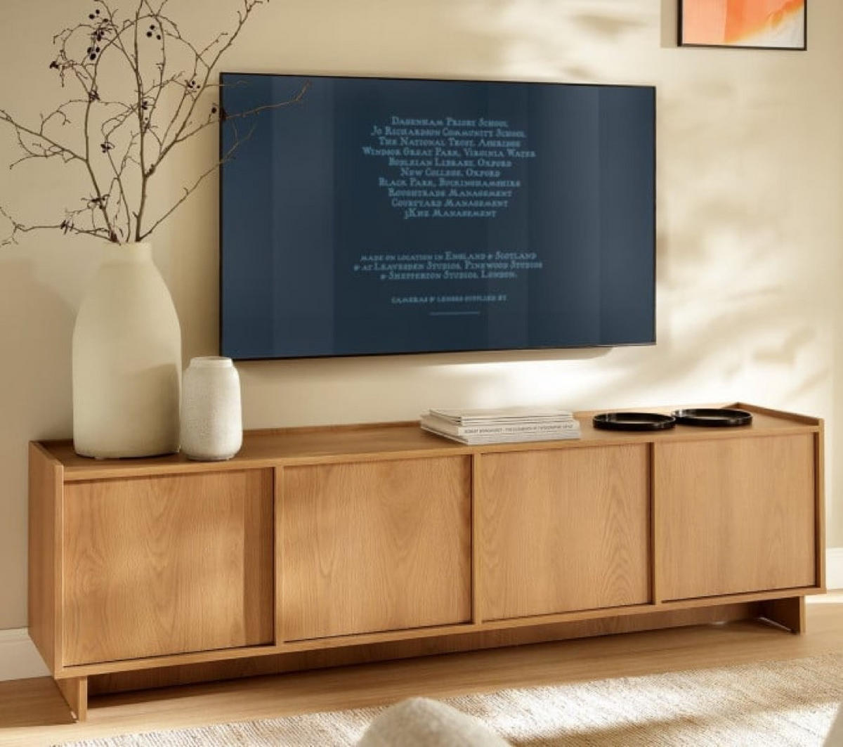 TV-SCHRANK Eiche Rtv - Eichefarben, Holzwerkstoff (195/55/39cm) - Sepro Meble