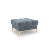 POUF Mamaia aus Samt hellblau - Hellblau, Textil (60/41/60cm) - Micadoni