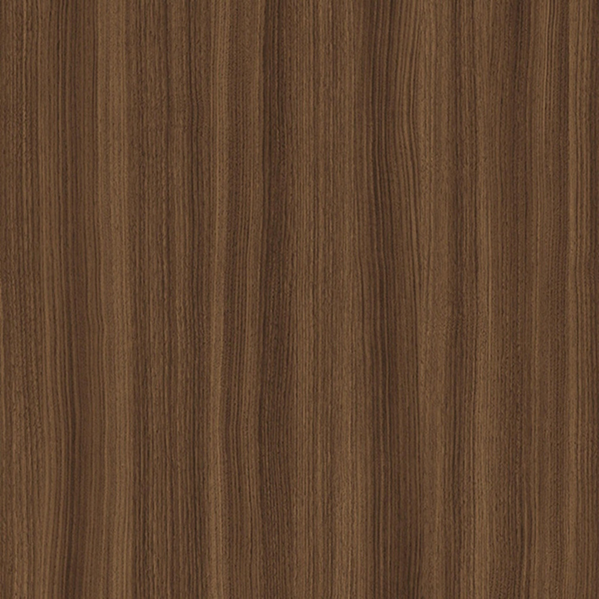 ESSTISCH Runder Ausziehbarer PERO 90/140 mit einem Ring-Gestell, Franklin Nuss/Weiß - Dunkelbraun/Weiß, Holz (90/140/77cm) - Dekori_Interiors