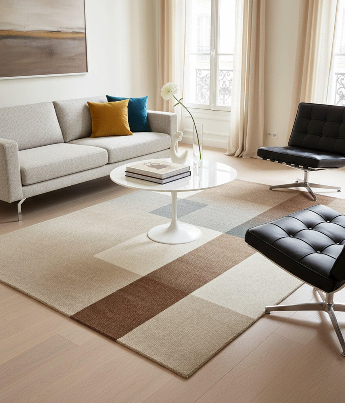 TEPPICH aus recycelten Fasern im Designstil bruin - Braun, Textil (200/290cm) - AFK Living