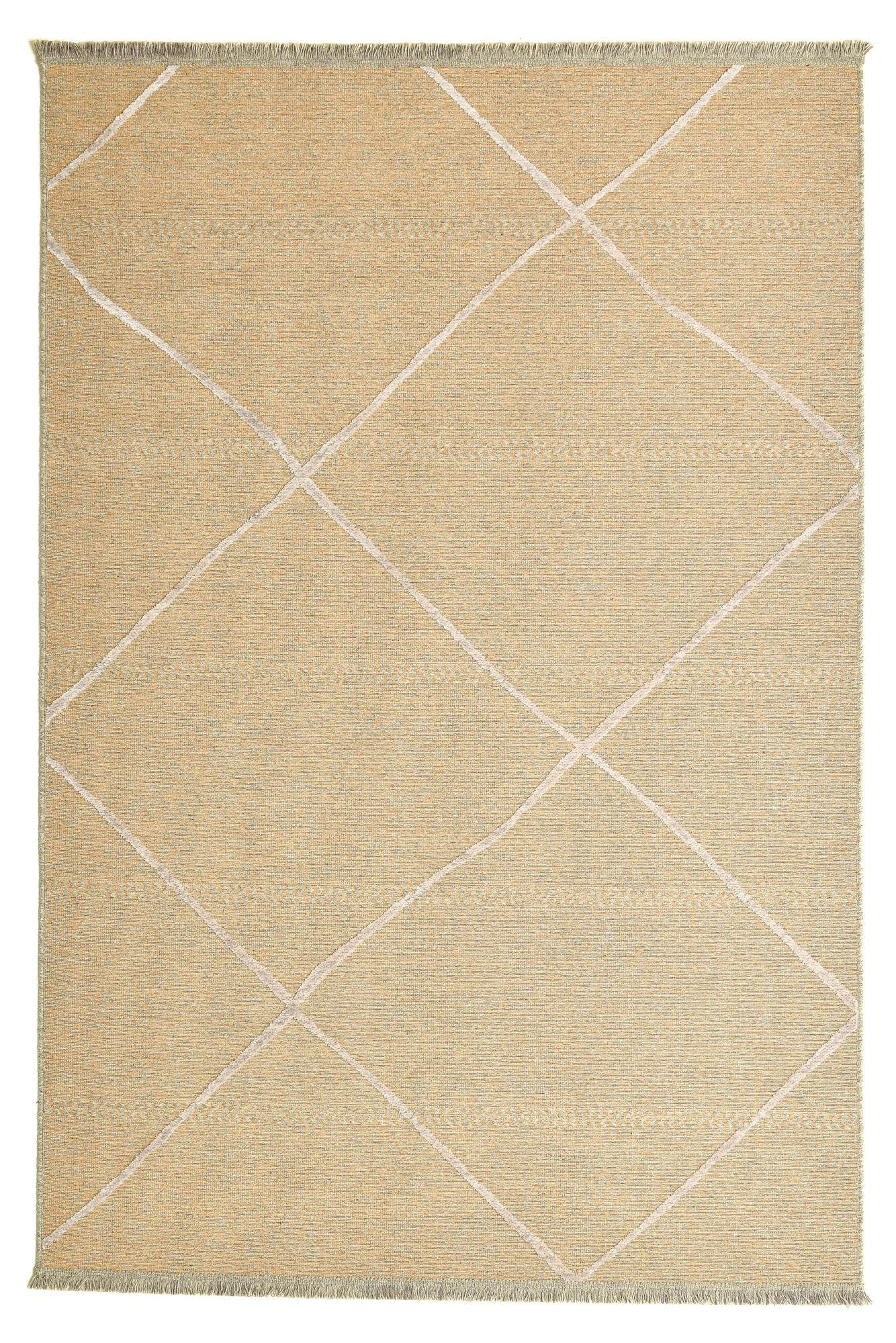 FLACHWEBTEPPICH Braderup 160x230 cm - Goldfarben, Textil (160/230cm) - Sansibar SYLT