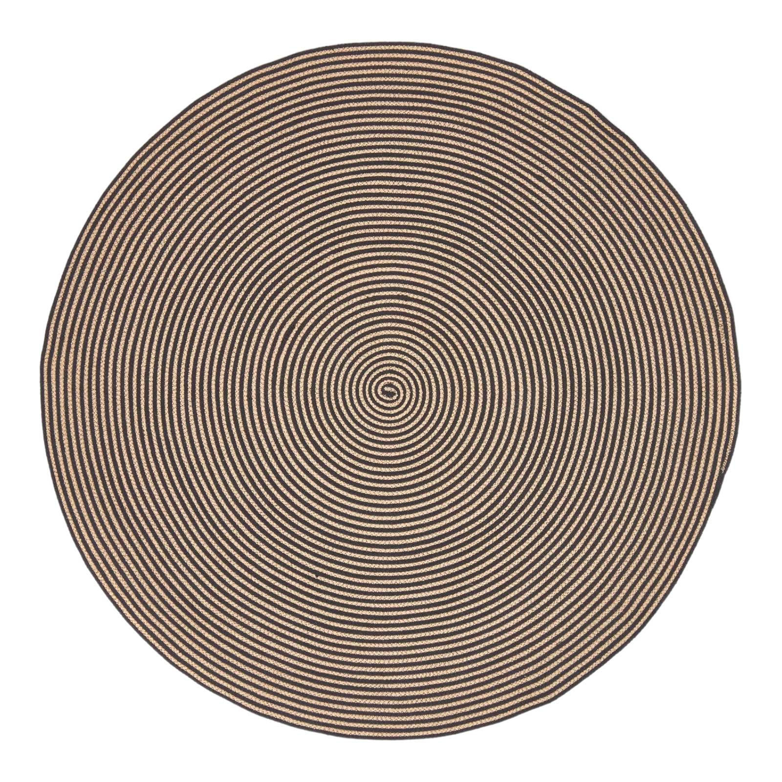TEPPICH Spirale geflochten rund 200 cm - Braun, Textil (200/200cm) - Homescapes