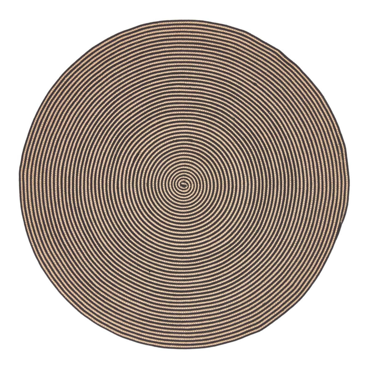 TEPPICH Spirale geflochten rund 150 cm - Braun, Textil (150/150cm) - Homescapes