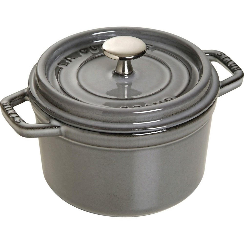 RUNDER Gusseisentopf 800 ml 405094750 - Grau, Metall (14cm) - Staub