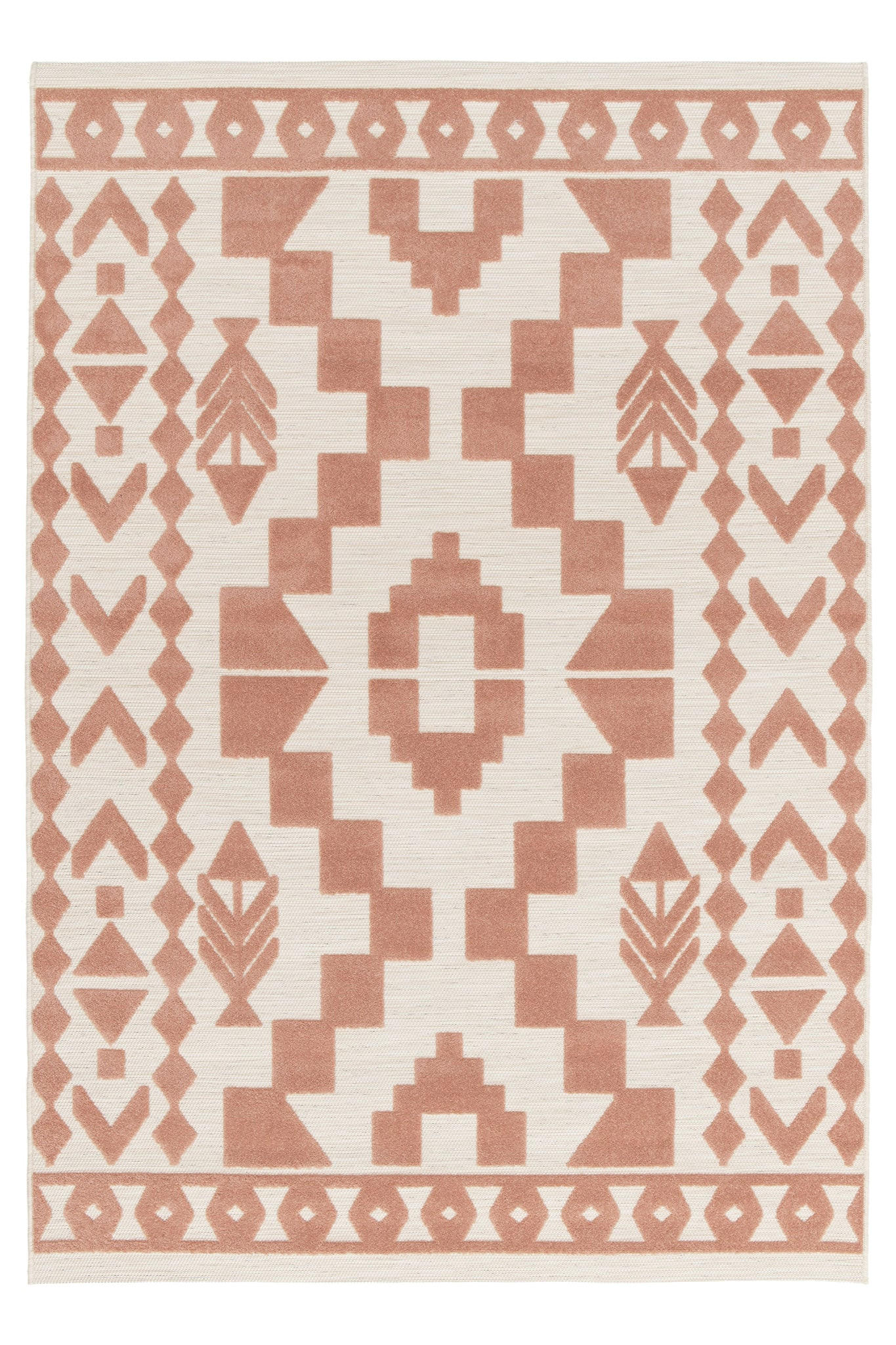 TEPPICH im ethnischen Stil rosa - Pink, Textil (120/170cm) - AFK Living