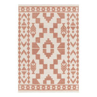 TEPPICH im ethnischen Stil rosa - Pink, Textil (120/170cm) - AFK Living