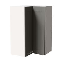 ECKHÄNGESCHRANK Oslo W14/60 Weiß / Dust Grey Matt 60 / 60 / 96cm - Weiß/Grau, Holz/Holzwerkstoff (60/96/60cm) - Feldmann-Wohnen