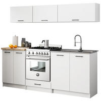 BUCĂTĂRIE fără electrocasnice Alb 174/200/46 - alb, compozit lemnos (200/174/46cm) - RAUMHIRSCH FURNITURE