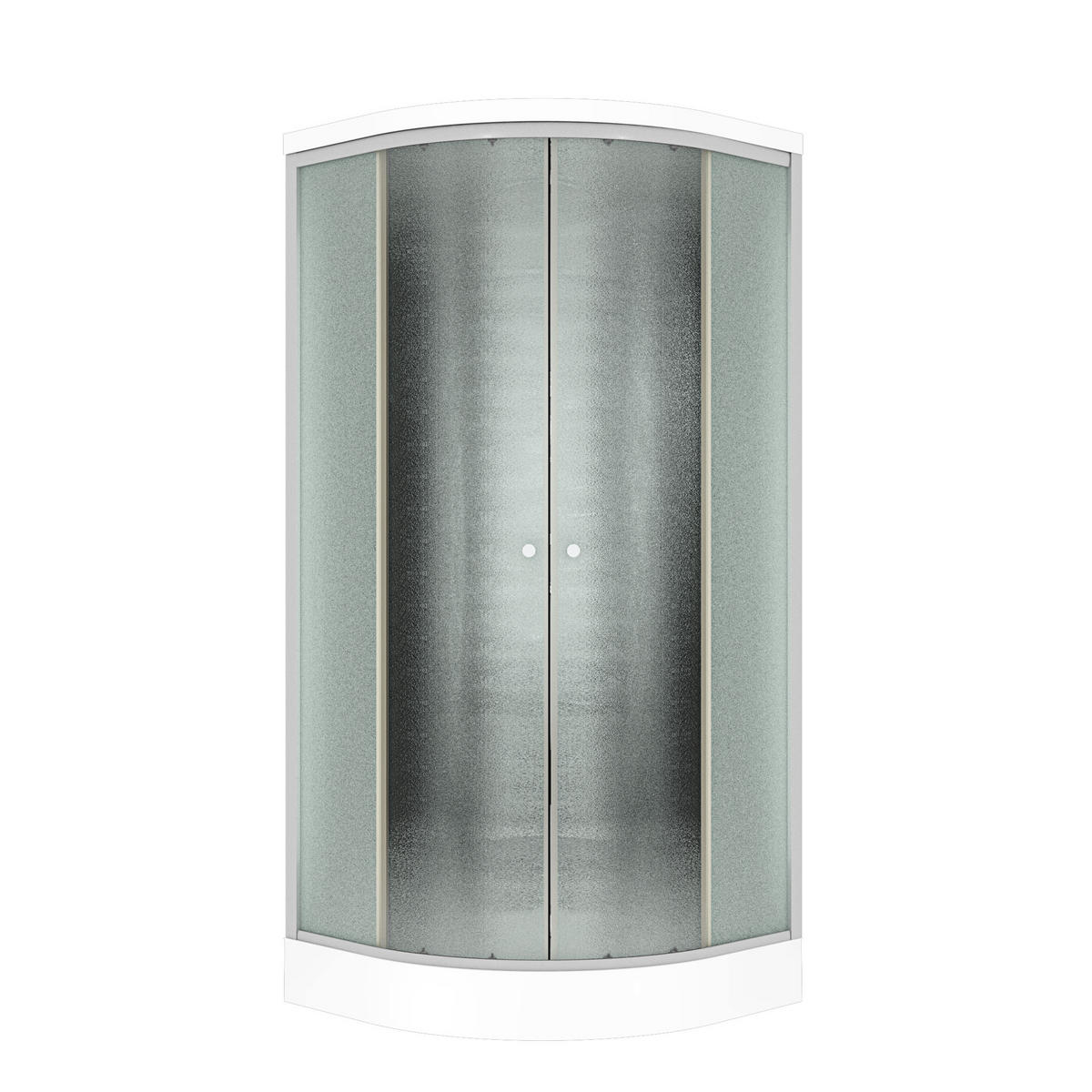 DUSCHE Fertigdusche D10-13M0-EC Schwarz 90x90 - Schwarz, Glas/Kunststoff (90/90/215cm) - AcquaVapore by Sandra Jentho