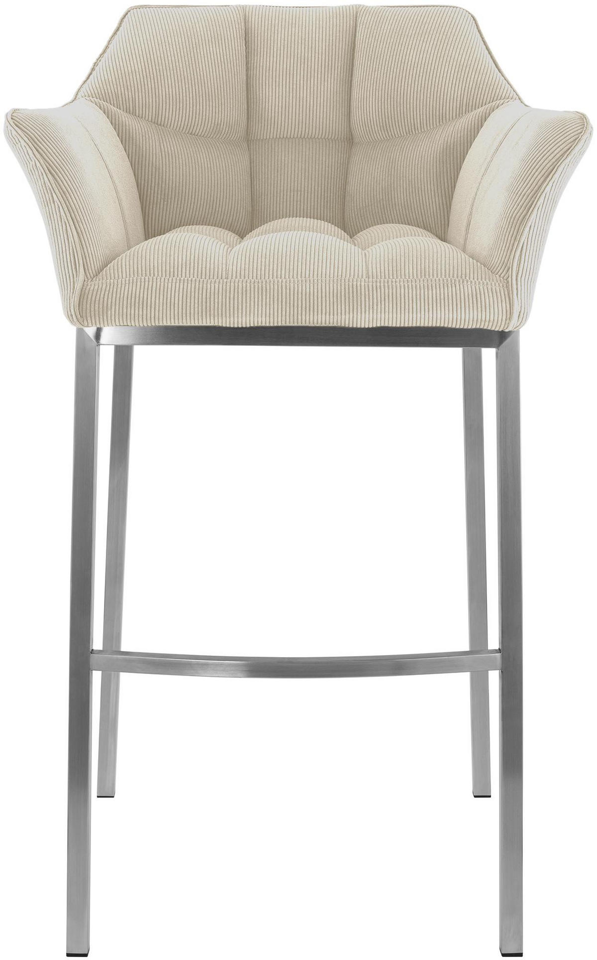 BARHOCKER Gibel Metall Creme Silber - Creme, Metall (64/110/48cm) - DELUKE