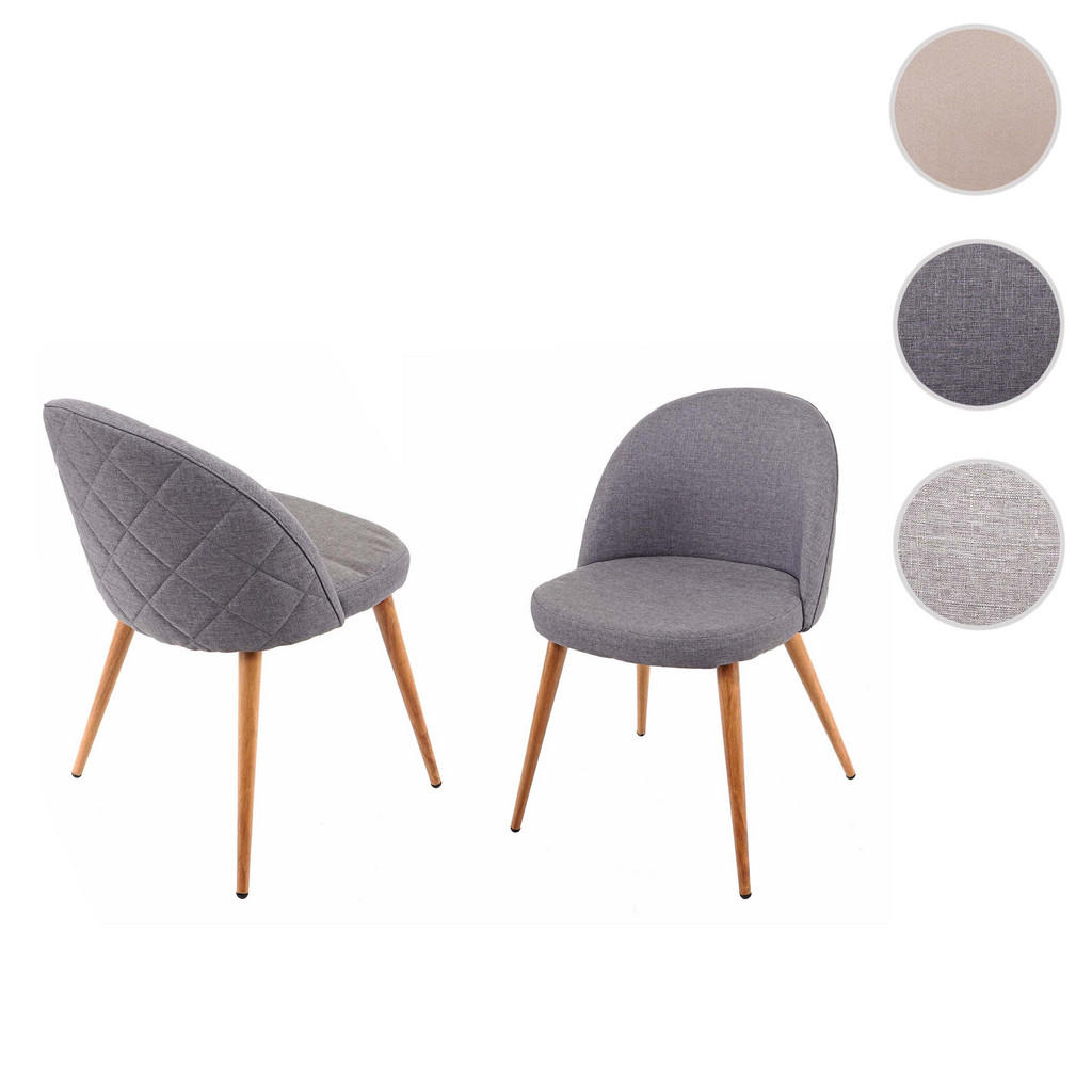 Thumbnail - MCW Esszimmerstuhl, Grau, Textil, 48x77x46 cm, Esszimmer, Stühle, Esszimmerstühle, Vierfußstühle