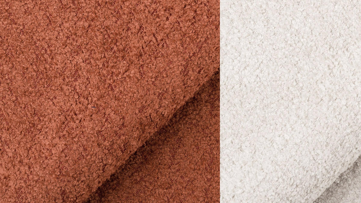 SOFA CALME 2,5-Sitzer, dunkelorange - Dunkelorange, Holz/Textil (199/92/108cm) - Courtois Laville