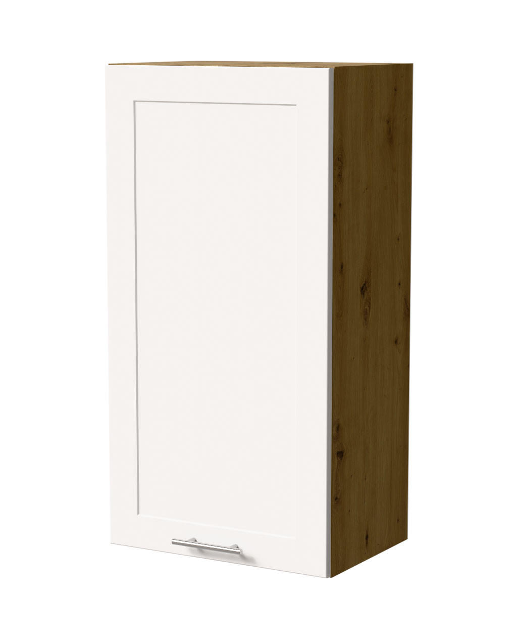 HÄNGESCHRANK Oslo W4/50 Eiche Artisan / Weiß Matt 50 / 32,5 / 96cm - Eiche Artisan/Weiß, Holz/Holzwerkstoff (50/96/32.5cm) - Feldmann-Wohnen