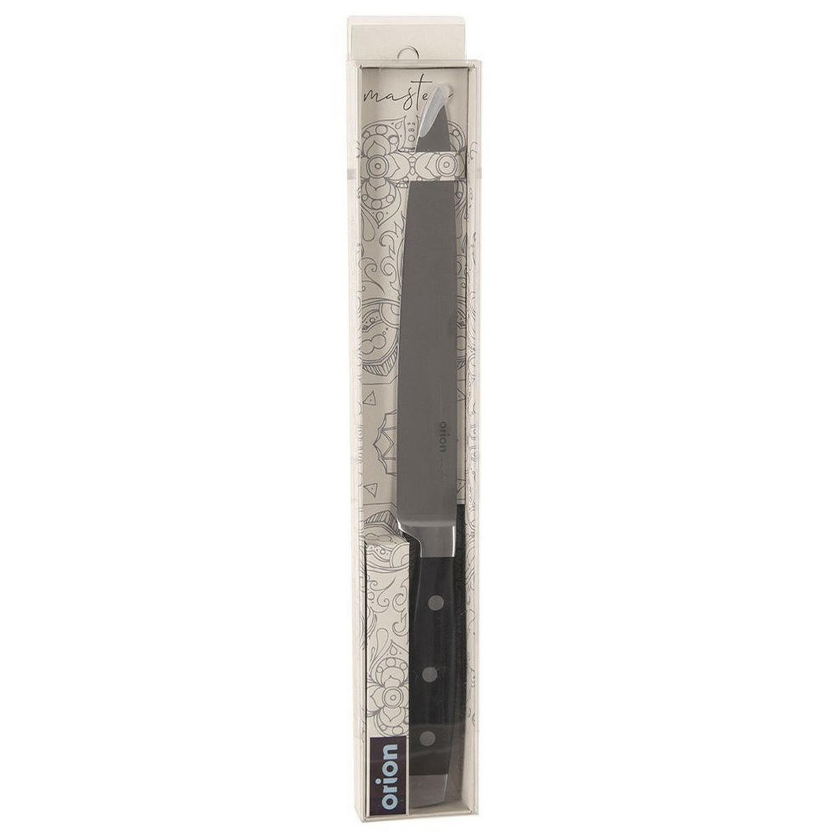 KÜCHENMESSER MASTER Schwarz Silber - Schwarz, Metall (34cm) - Orion 