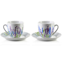 KAFFEETASSENSET Joy Blau 25/33.5/9 cm Keramik - Dunkelblau, Keramik (33.5/9/25cm) - Mondex