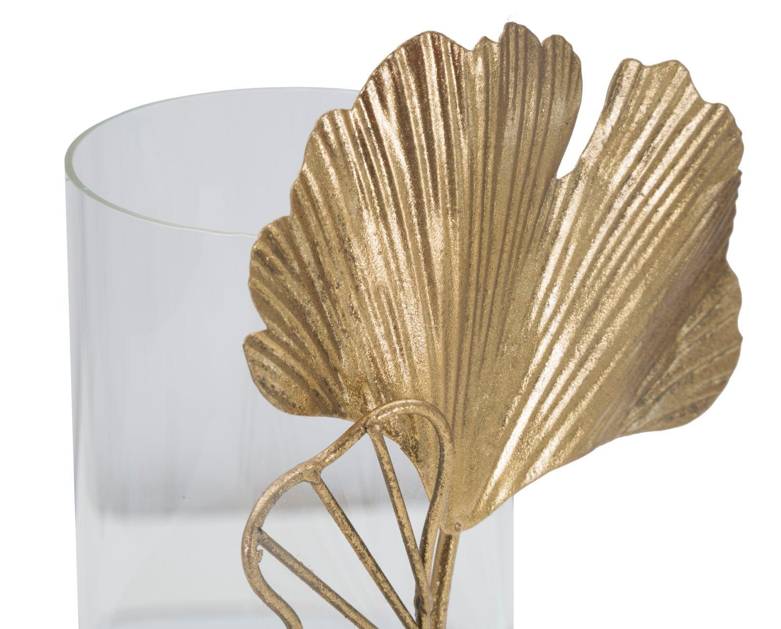 Mauro Ferretti Metall-Kerzenhalter Gold 17x21x12 cm
