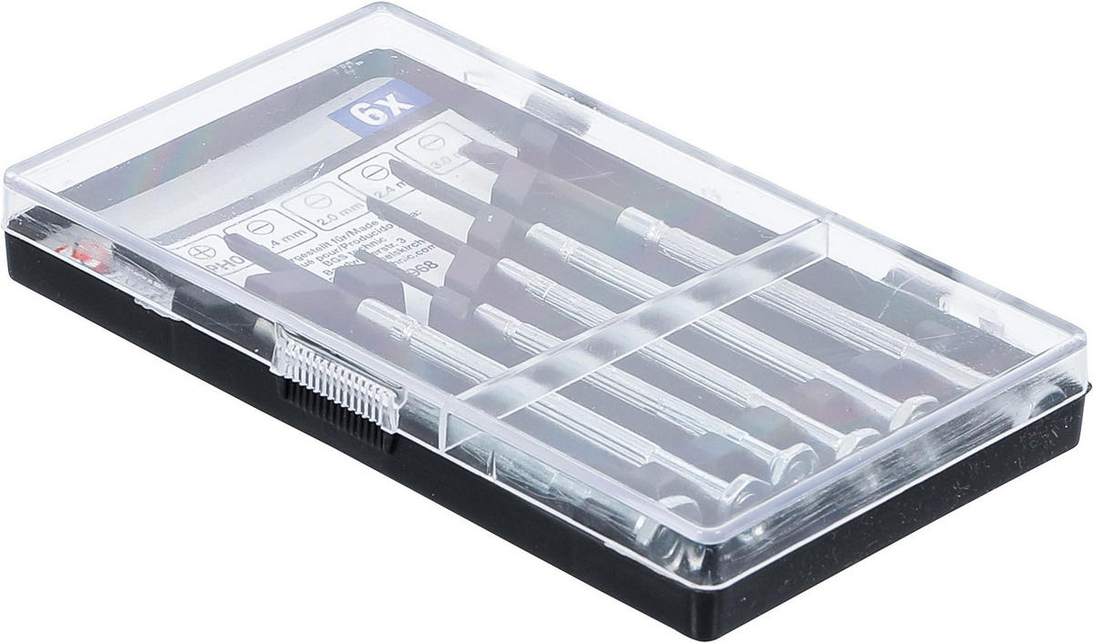 FEINMECHANIKER-SCHRAUBENDREHER-SATZ | 6-TLG. - Multicolor, Kunststoff/Metall (1/1cm) - BGS technic