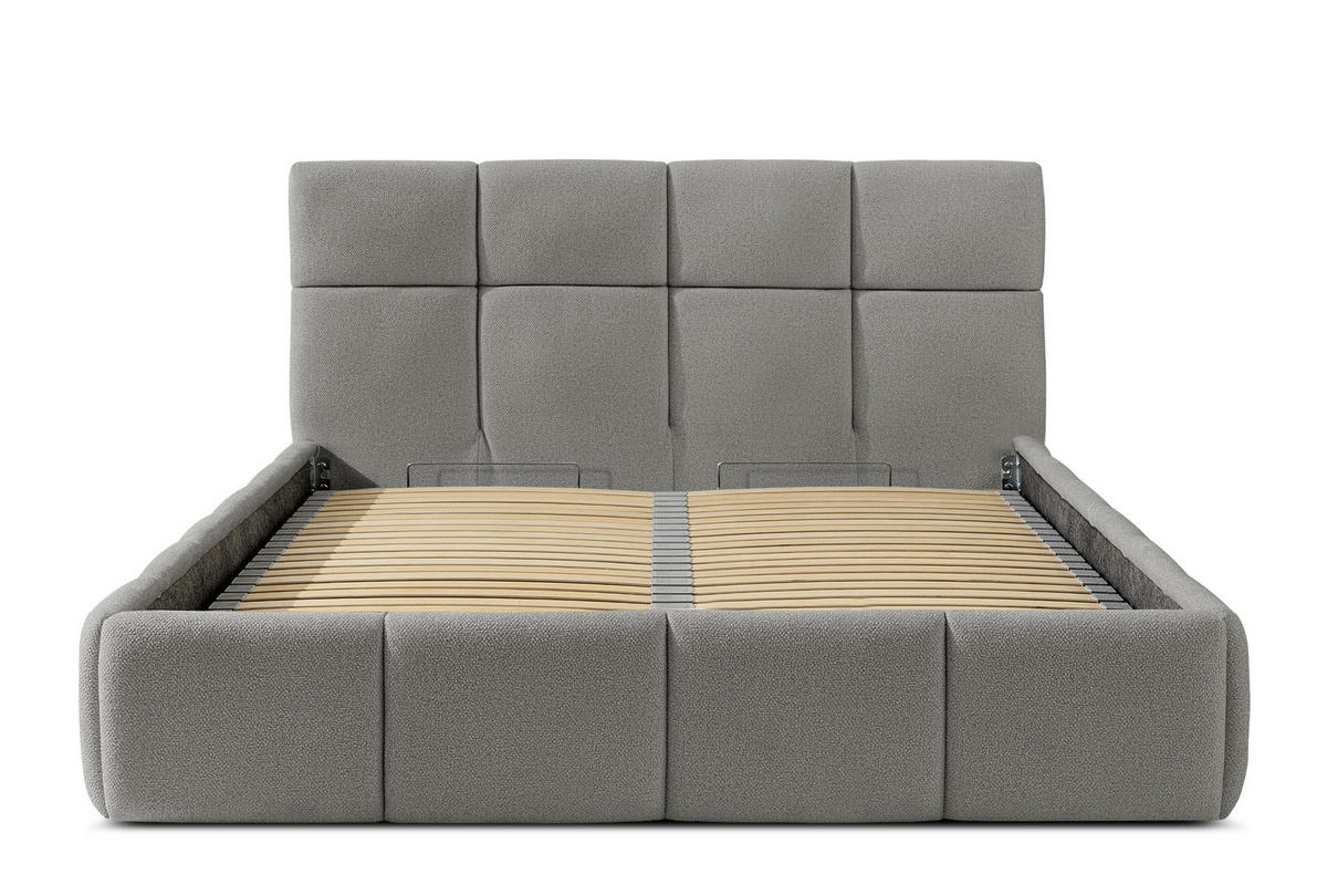 POLSTERBETT ALTOS, grau - Grau, Holz/Holzwerkstoff (140/200cm) - KONSIMO®