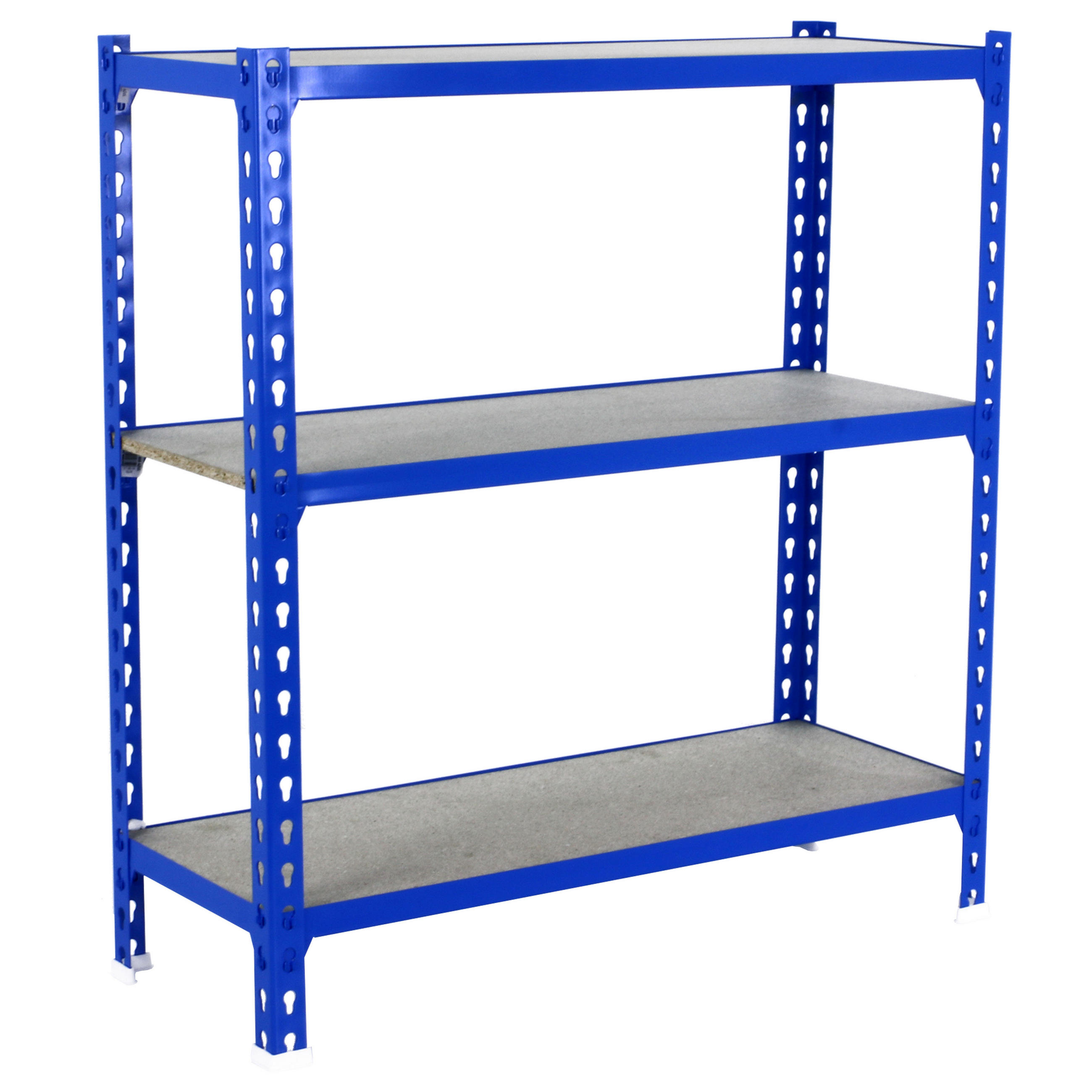 SCHWERLASTREGAL Baby Muli HxBxT 90 x 90 x 50 cm 3 Fachböden Fachlast 150 kg Blau - Blau, Metall (90/90/50cm) - PROREGAL