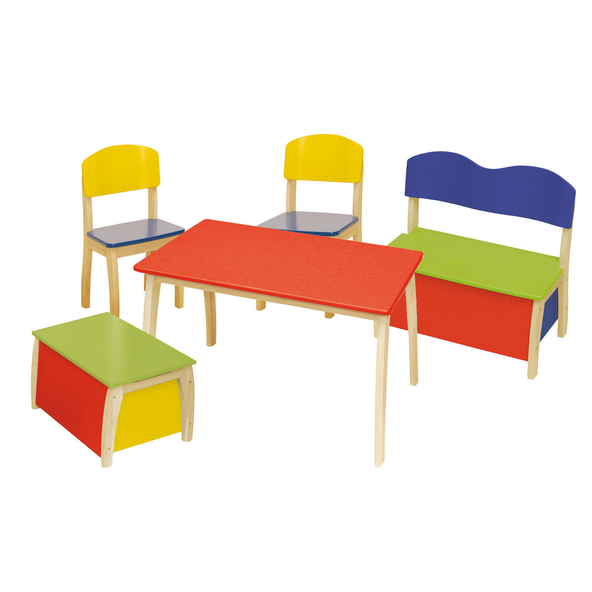KINDERSTUHL - Multicolor/Naturfarben, Holzwerkstoff (32.5/61/32.5cm) - Roba