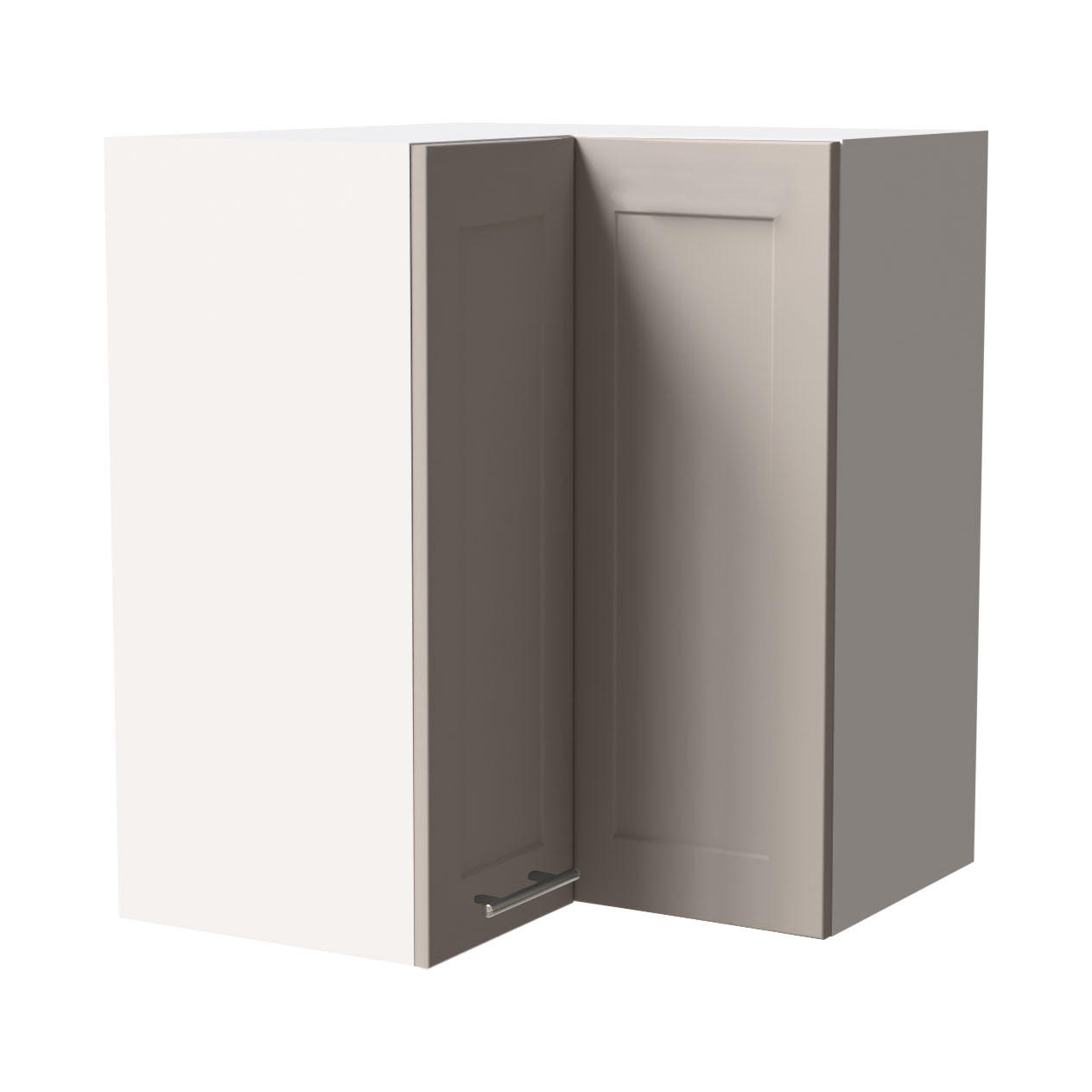 Feldmann-Wohnen Eckhängeschrank Kaschmir, Weiß 60x72x60 cm