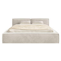 POLSTERBETT Tilves Slim Greige 200x200 cm - Taupe/Schwarz, Kunststoff/Textil (200/200cm) - Selsey