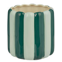 BLUMENÜBERTOPF Circus - Grün, Stein (15cm) - Butlers
